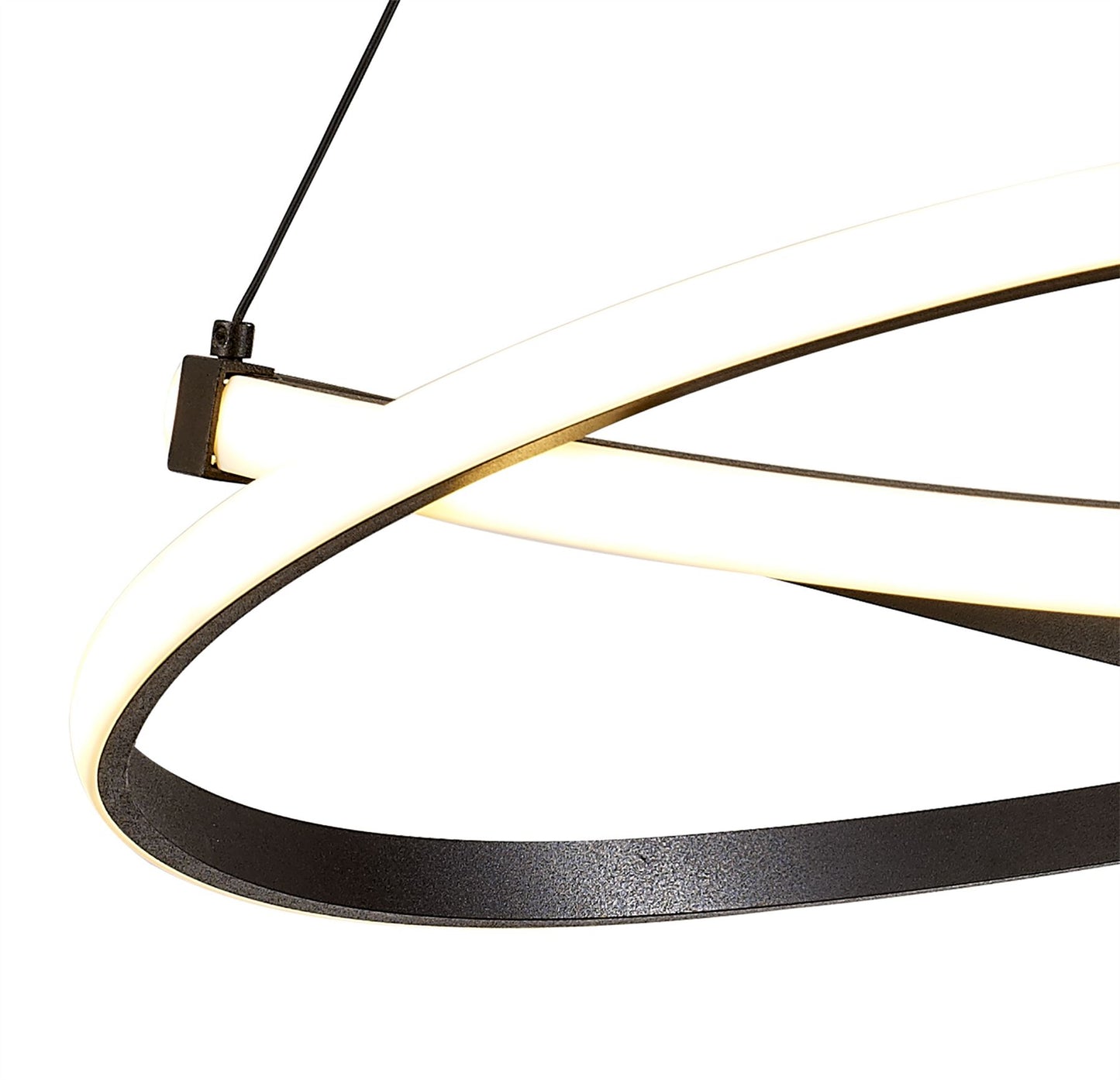 Mantra M5390 Infinity Pendant 42W LED 2800K, 3400lm, Brown Oxide/White Acrylic, 3yrs Warranty