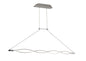 Mantra M4860 Sahara Linear Pendant 36W LED 3000K, 2520lm, Silver, Frosted Acrylic, Polished Chrome, 3yrs Warranty