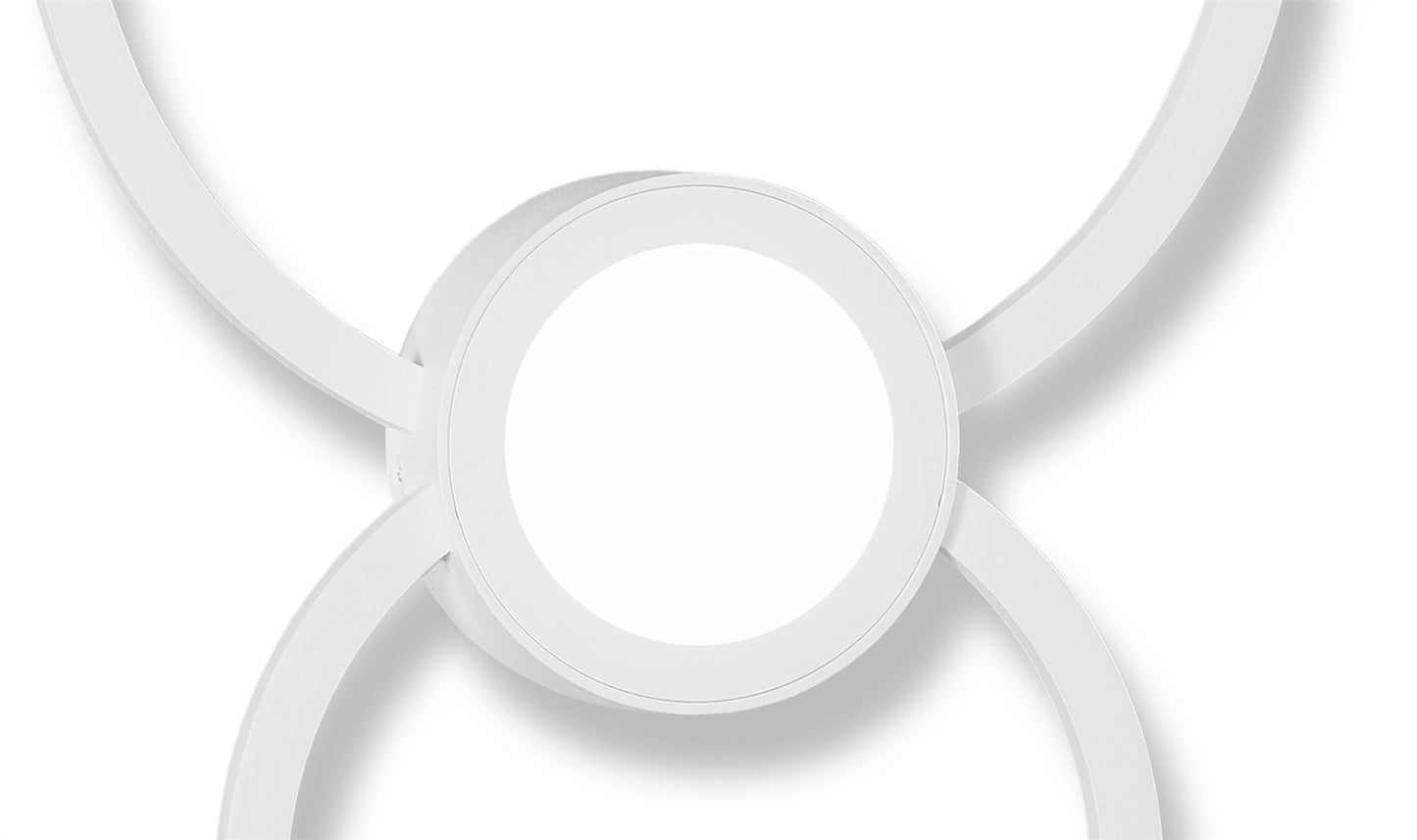 Mantra Fusion M6230 Mural Wall Light Circles, 24W, 3000K, 1440lm, White, 3yrs Warranty