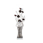 Diyas Home Majella Aluminium (DH) Majella Crystal Table Lamp 4 Light G4 Polished Chrome/Coffee, NOT LED/CFL Compatible