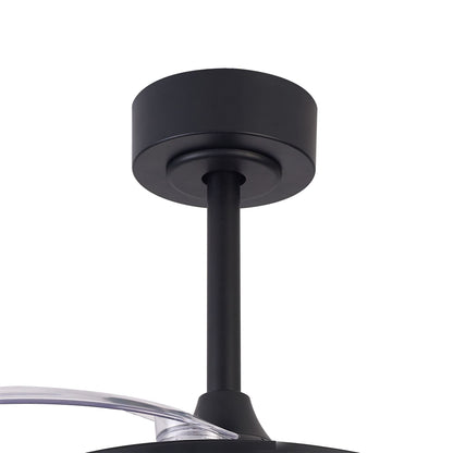 Siberia Mini 40W LED Dimmable White/RGB Ceiling Light With Built-In 28W DC Fan, 3000-6500K Remote Control, 2500lm, Black, 5yrs Warranty