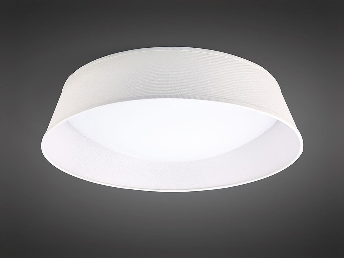 Mantra Nordica Plafones M4962 Nordica Ceiling 30W LED 60CM Off White 3000K, 3000lm, White Acrylic with Ivory White Shade, 3yrs Warranty