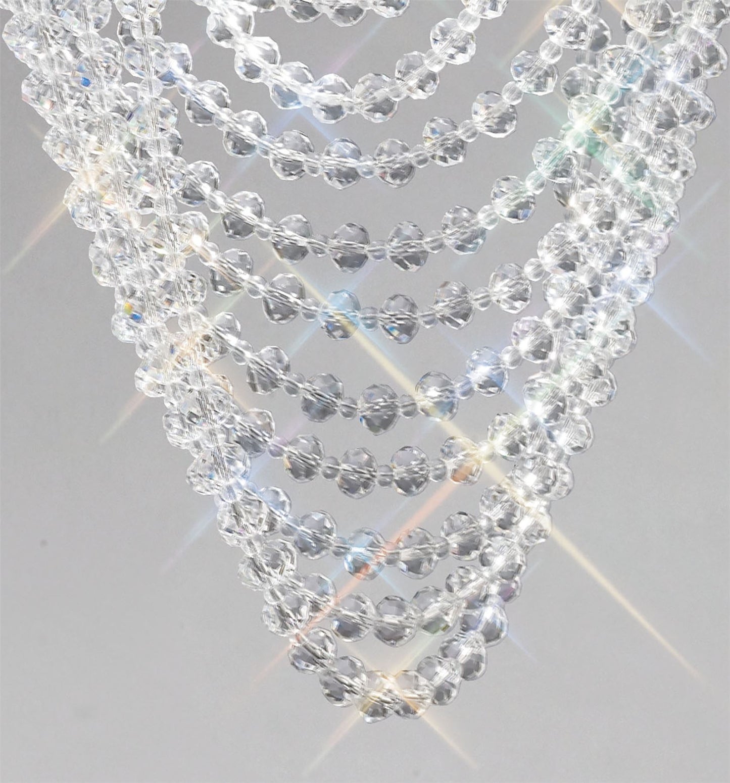 Diyas Camilla 25cm  Round 1 Light GU10 Polished Chrome/Crystal Ceiling Light Fitting