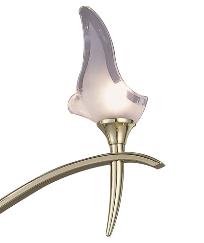Mantra Viena 53cm Semi Flush Round 4 Light G9, Polished Brass