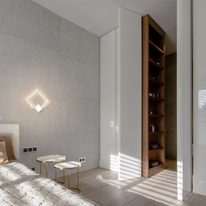 Mantra Boutique Square Wall Light, Dimmable, 18W LED, 3000K, 1150lm, White, 3yrs Warranty