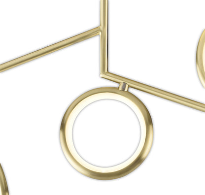 Mantra Olimpia Ceiling Light, 42W LED, 3000K, 3150lm, IP20, Satin Gold, 3yrs Warranty