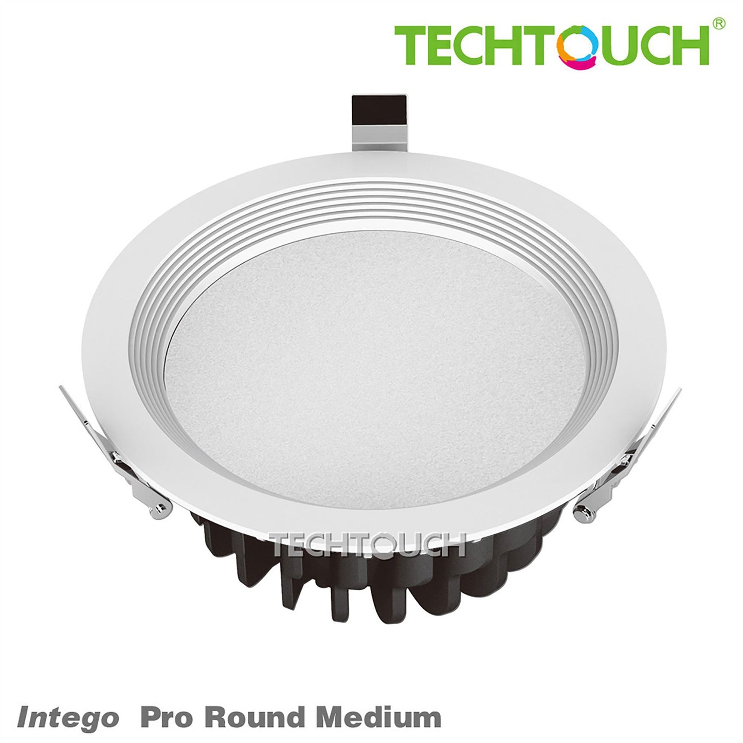 Techtouch Intego Pro Round Medium 23W White 1300lm, Cut Out: 175mm, 3yrs Warranty Recessed