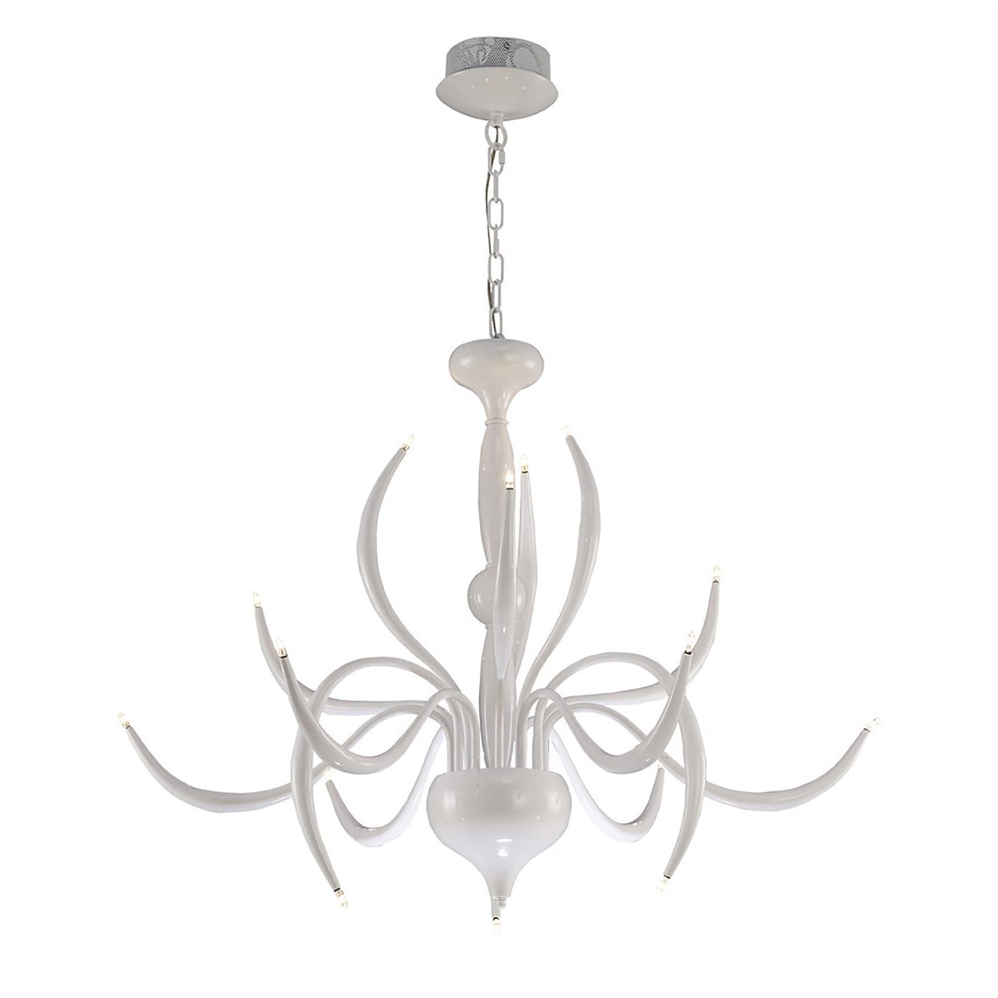 Diyas Llamas 96cm  15 Light G4 White, NOT LED/CFL Compatible Ceiling Pendant Light Fitting