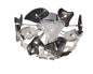 Mantra Otto 46cm Ceiling 21 Light G4, Polished Chrome/Frosted Glass/Black Glass, NOT LED/CFL Compatible