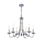 Diyas Danya 67cm  Round 6 Light E14 Polished Chrome/Crystal Ceiling Pendant Light Fitting