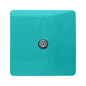 Trendi 1 Gang Artistic Modern Glossy Screwless Television Satellite Socket Bright Teal
