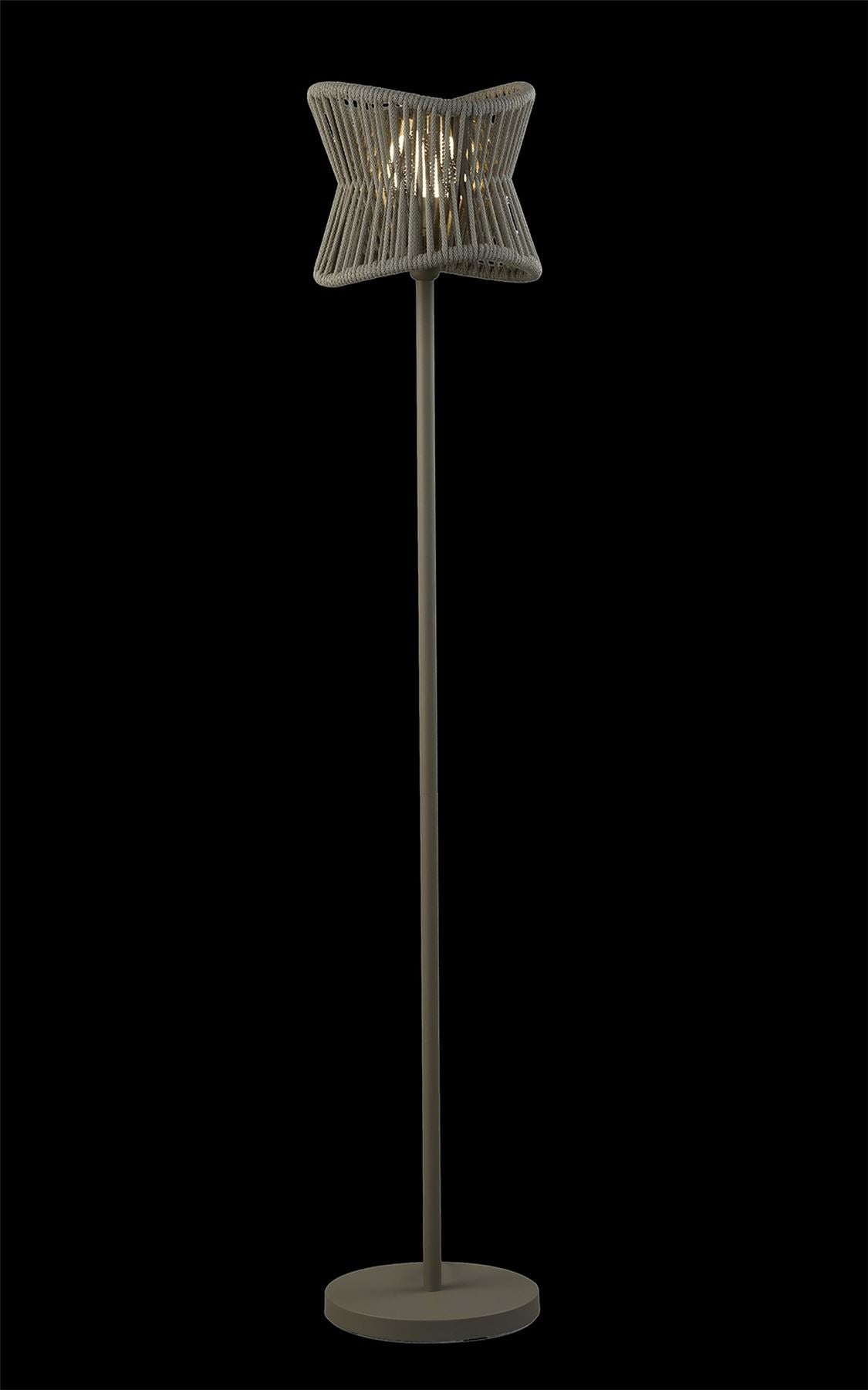 Mantra Fusion Polinesia Floor Lamp, 1 x E27, IP44, Beige Oscu, 2yrs Warranty