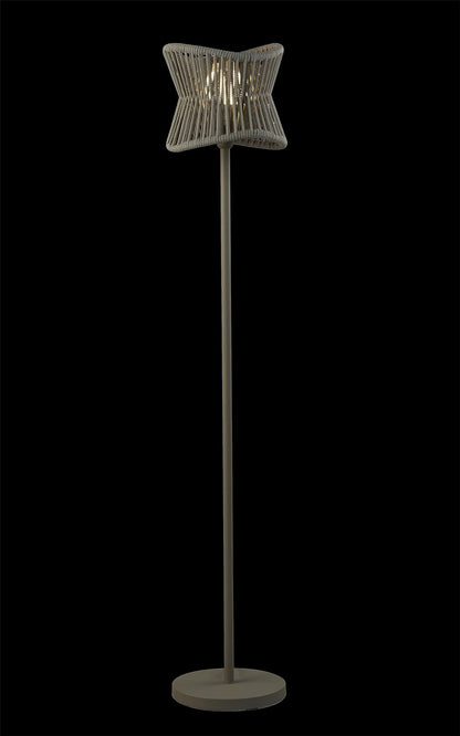Mantra Fusion Polinesia Floor Lamp, 1 x E27, IP44, Beige Oscu, 2yrs Warranty