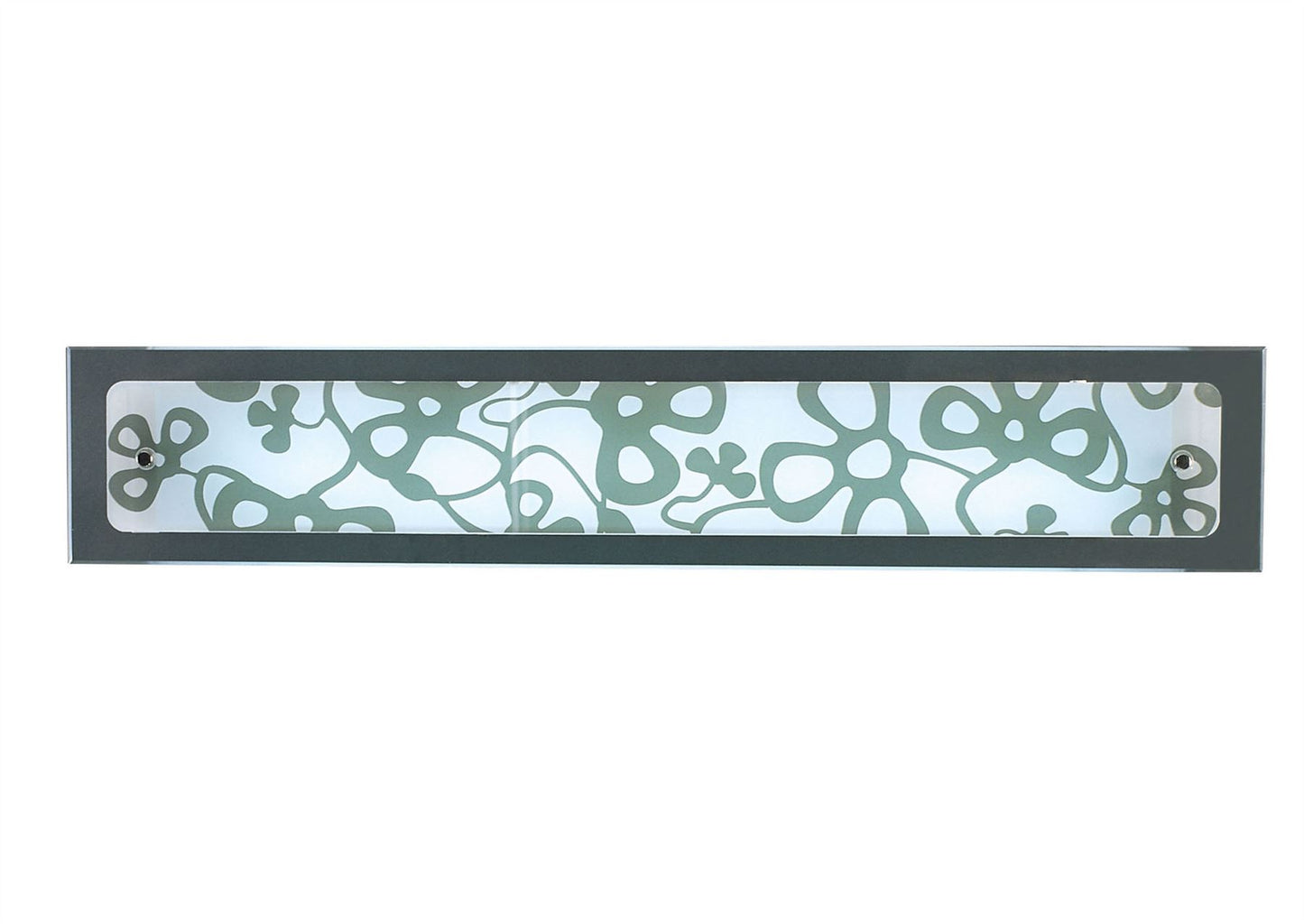 Mantra Euphoria Wall Light 1 Light T5 Medium Bar, Polished Chrome/Opal White Glass, NOT LED/CFL Compatible
