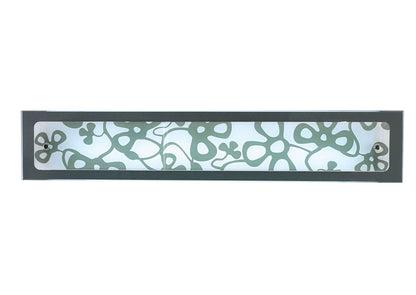 Mantra Euphoria Wall Light 1 Light T5 Medium Bar, Polished Chrome/Opal White Glass, NOT LED/CFL Compatible