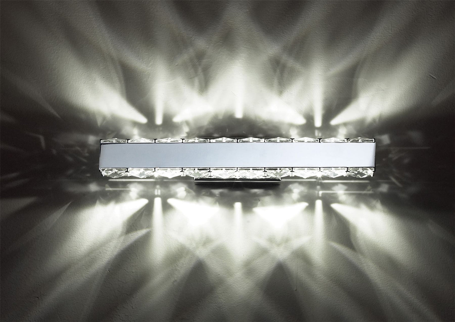 Diyas Galaxy Horizontal Wall Light 3W LED 6000K Polished Chrome/Crystal
