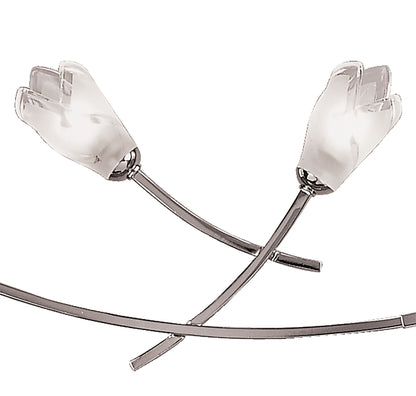 Mantra Pietra Linear Pendant 2 Arm 6 Light G9, Polished Chrome