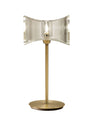 Mantra Kromo Table Lamp 1 Light G9 Sraight Frame, Antique Brass