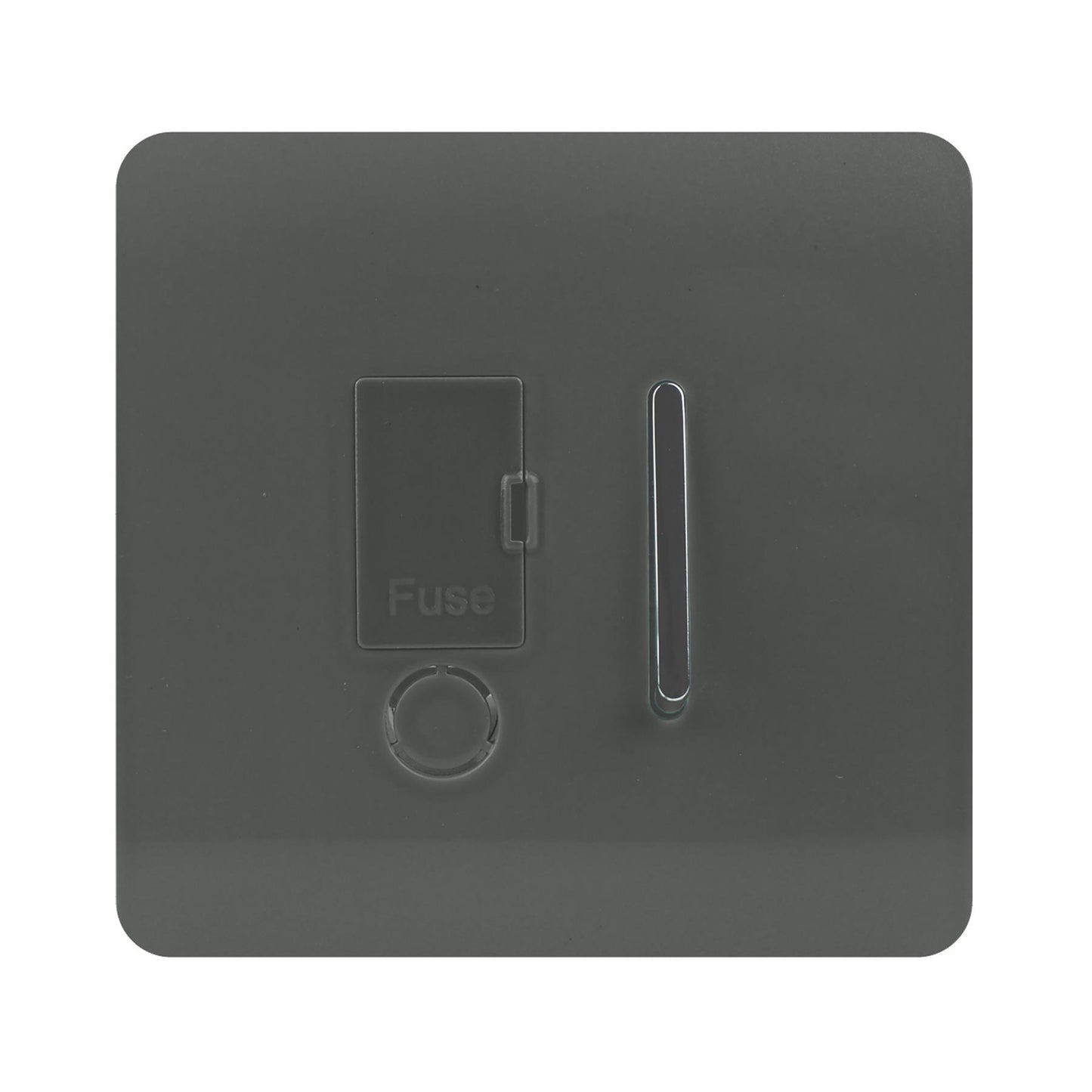 Trendi Artistic Modern Glossy Tactile Fused Spur Switch Charcoal