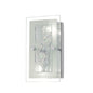 Diyas Destello Wall Light/ Rectangle with Circle Pattern 2 Light G9 Polished Chrome/Crystal Ceiling Light Fitting