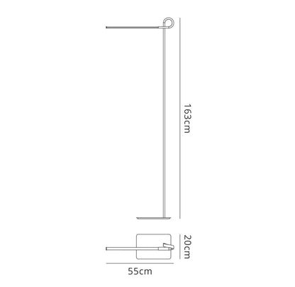 Mantra M6144 Cinto Floor Lamp 163cm, 7W LED, 3000K, 540lm Dimmable, Polished Chrome, 3yrs Warranty