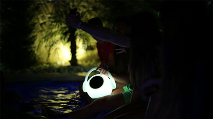 Mantra M3696 Wazowsky IP44 Portable 3W Speake, 120lm, 3W LED RGBW Lamp Bluetooth Connection/Remote Control, 2yrs Warranty