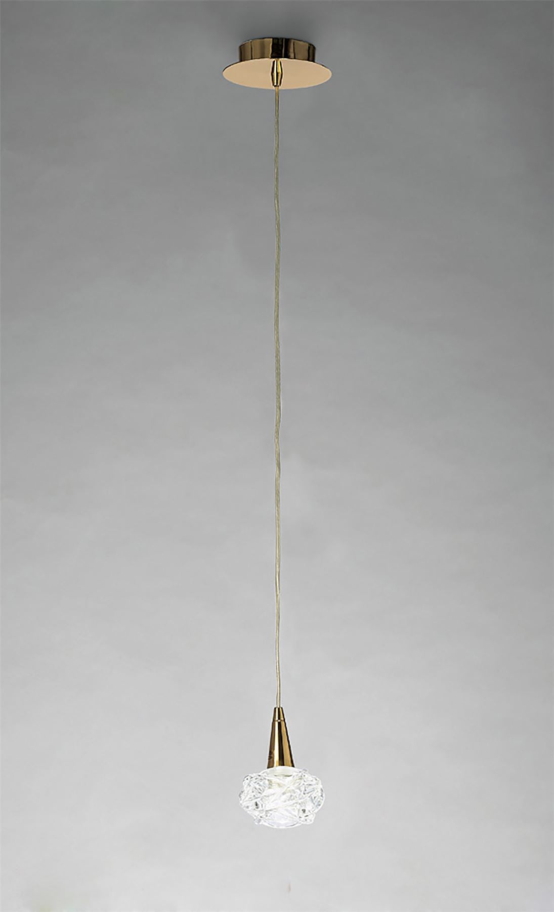 Mantra Maremagnum 12cm Pendant 1 Light G9, French Gold