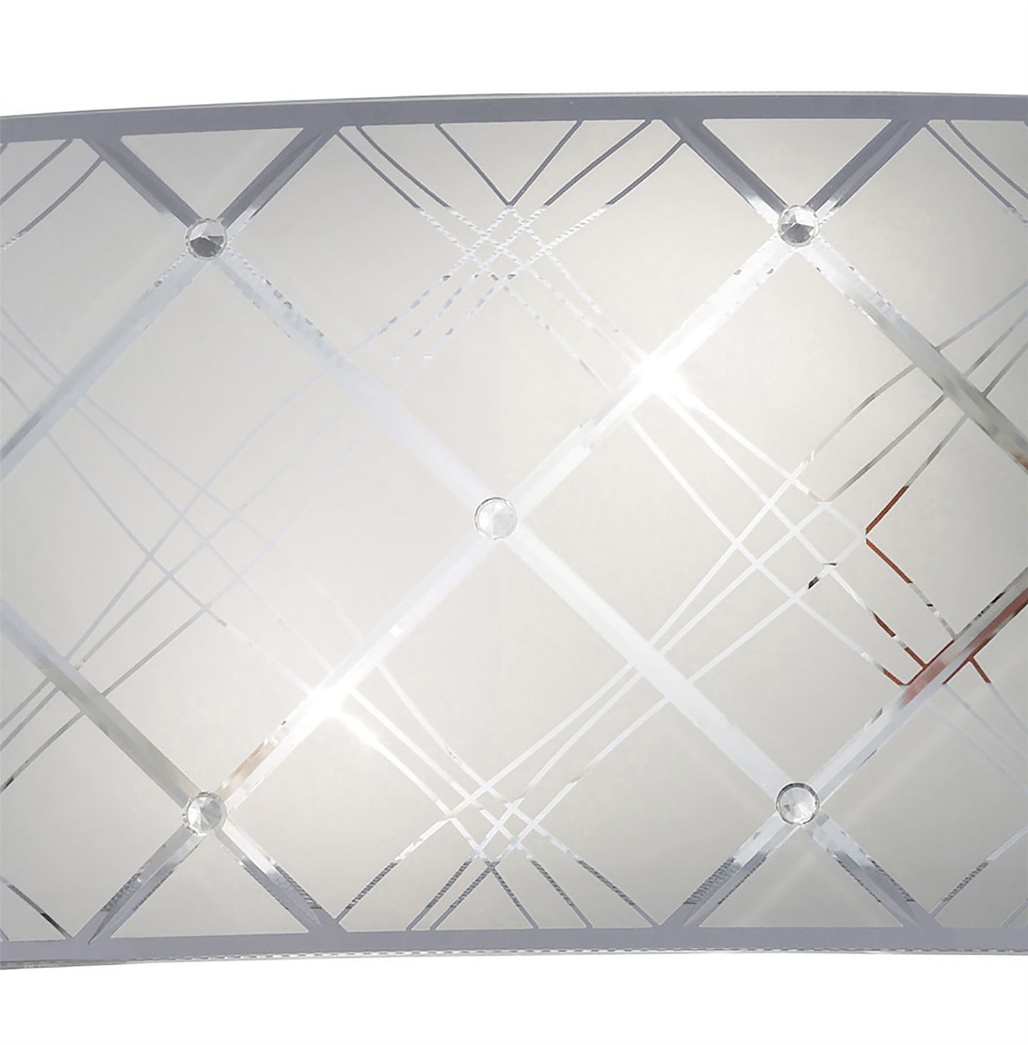 Diyas Aries Wall Light 2 Light E14 Polished Chrome/Glass
