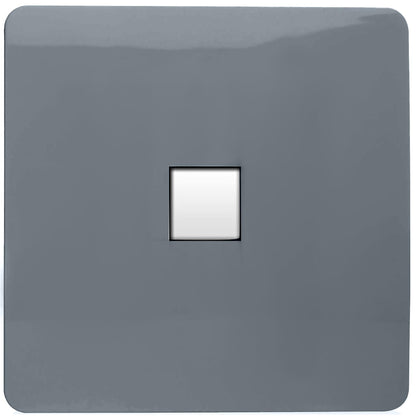 Trendi Artistic Modern Glossy Tactile Telephone Socket Warm Grey