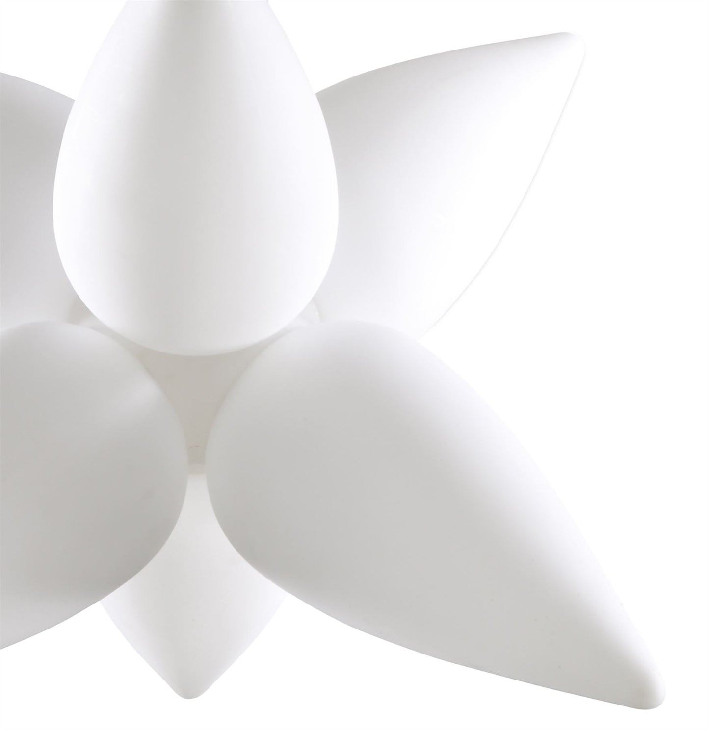 Mantra M1492 Palma Pendant 6 Light E27 Outdoor IP44, Matt White/Opal White