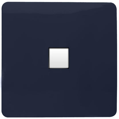 Trendi Artistic Modern Glossy Tactile Telephone Socket Navy