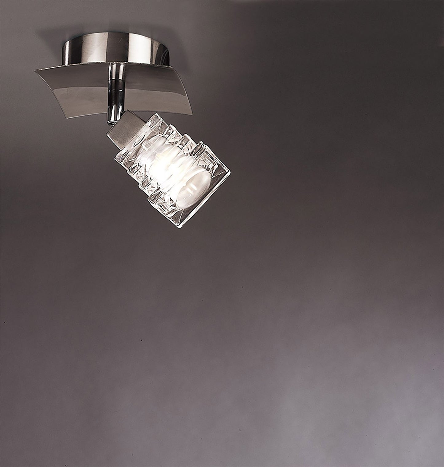 Mantra Keops Spot 1 Light G9 with Adjustable Head, Satin Nickel