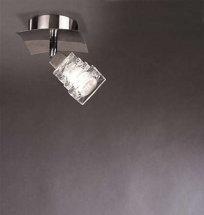 Mantra Keops Spot 1 Light G9 with Adjustable Head, Satin Nickel