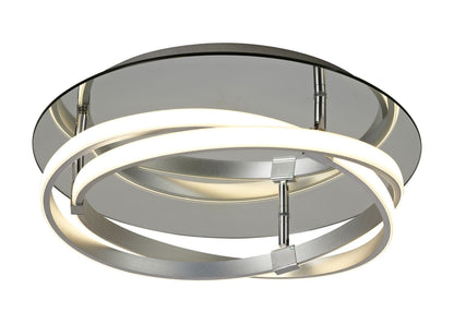 Mantra M5382 Infinity Flush 30W LED 3000K, 2500lm, Silver/Polished Chrome/White Acrylic, 3yrs Warranty - M5382 Ceiling