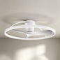 Nepal II Mini 75cm 32W LED Dimmable Light With Built-In 32W DC Reversible Fan, White Finish c/w Remote Control, 4000lm, 5yrs Warranty