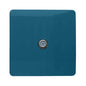 Trendi 1 Gang Artistic Modern Glossy Screwless Television Satellite Socket Ocean Blue