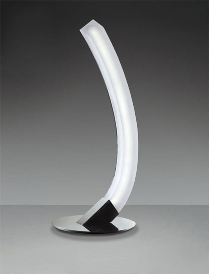 Mantra M3564 On Table Lamp Left 5W LED 3000K, 500lm, Polished Chrome/Frosted Acrylic, 3yrs Warranty