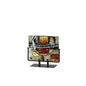 Diyas Home (DH) Aleta Glass Art Vase with Stand Multi-Colour Glitter
