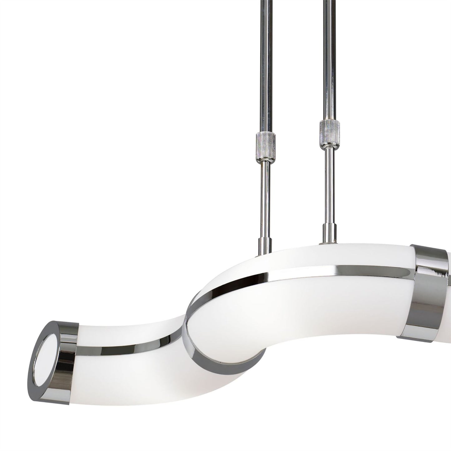 Mantra Guss GU10 Guss Telescopic GU10 3 Light L1, SGU10 Bar, Polished Chrome, White Acrylic, CFL Lamps INCLUDED