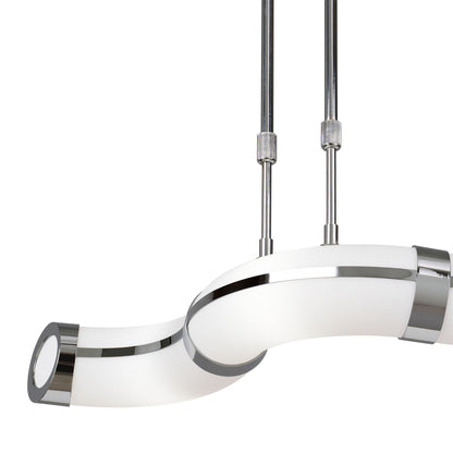 Mantra Guss GU10 Guss Telescopic GU10 3 Light L1, SGU10 Bar, Polished Chrome, White Acrylic, CFL Lamps INCLUDED