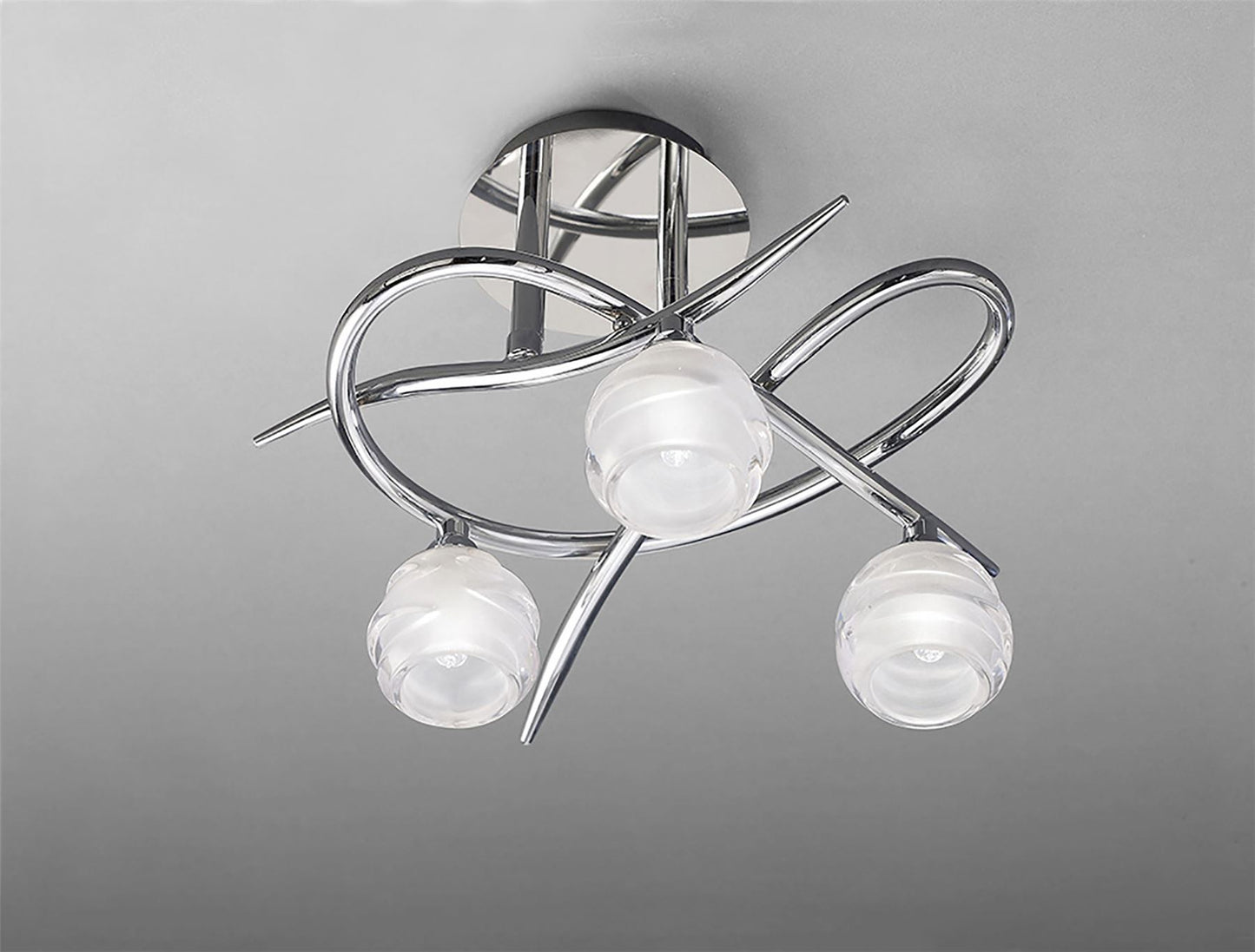 Mantra M1804 Loop Ceiling 3 Light G9 ECO, Polished Chrome