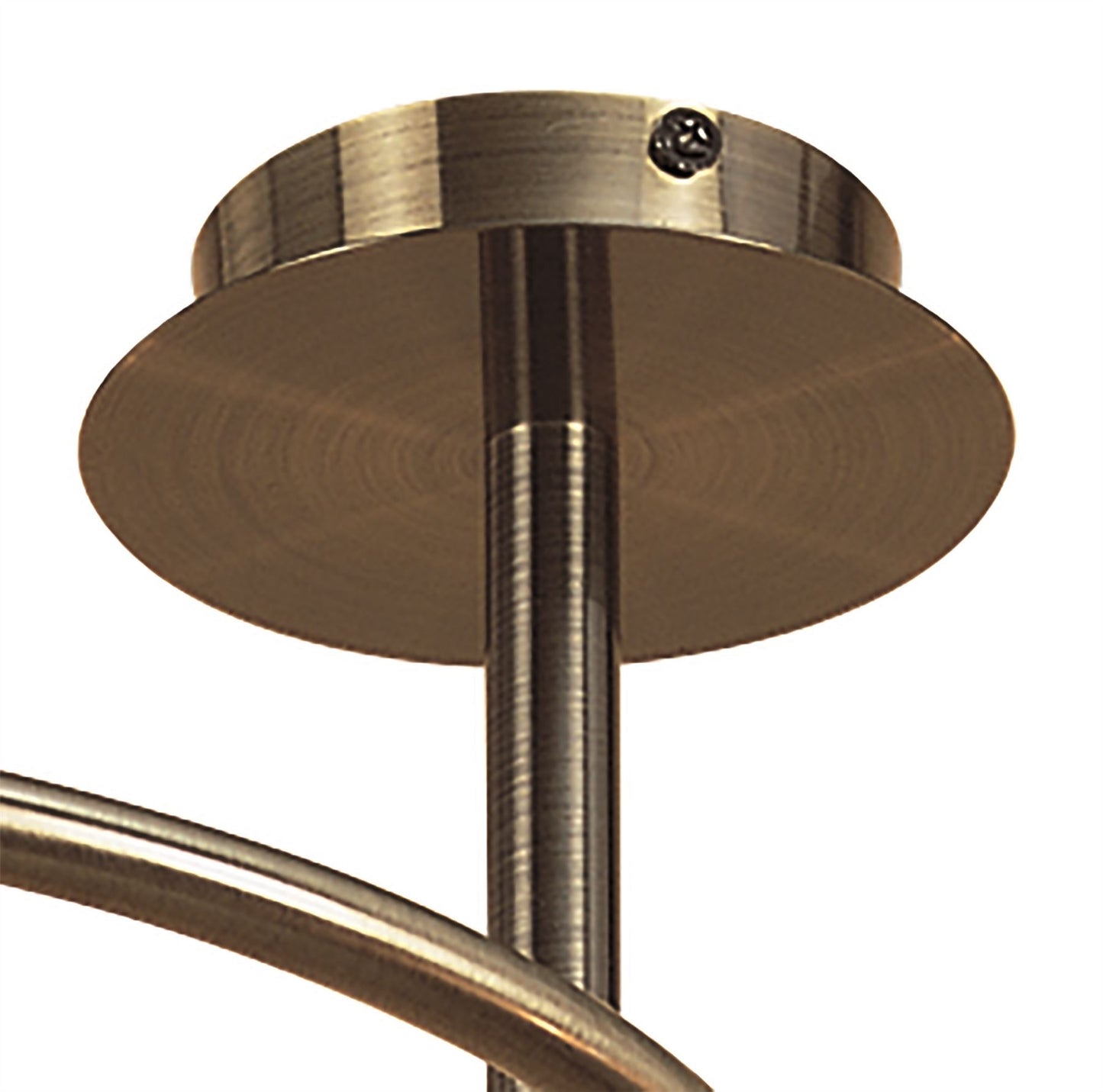 Mantra Sphere 59.3cm Semi Flush 4 Light G9, Antique Brass