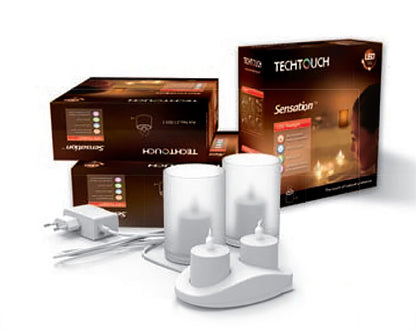 Techtouch Sensation LED Tealight Kit 2x0.1W, 16lm, 3000K (White Finish), 3yrs Warranty