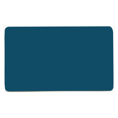 Trendi 2 Gang Artistic Modern Glossy Tactile Double Blanking Plate Midnight Blue