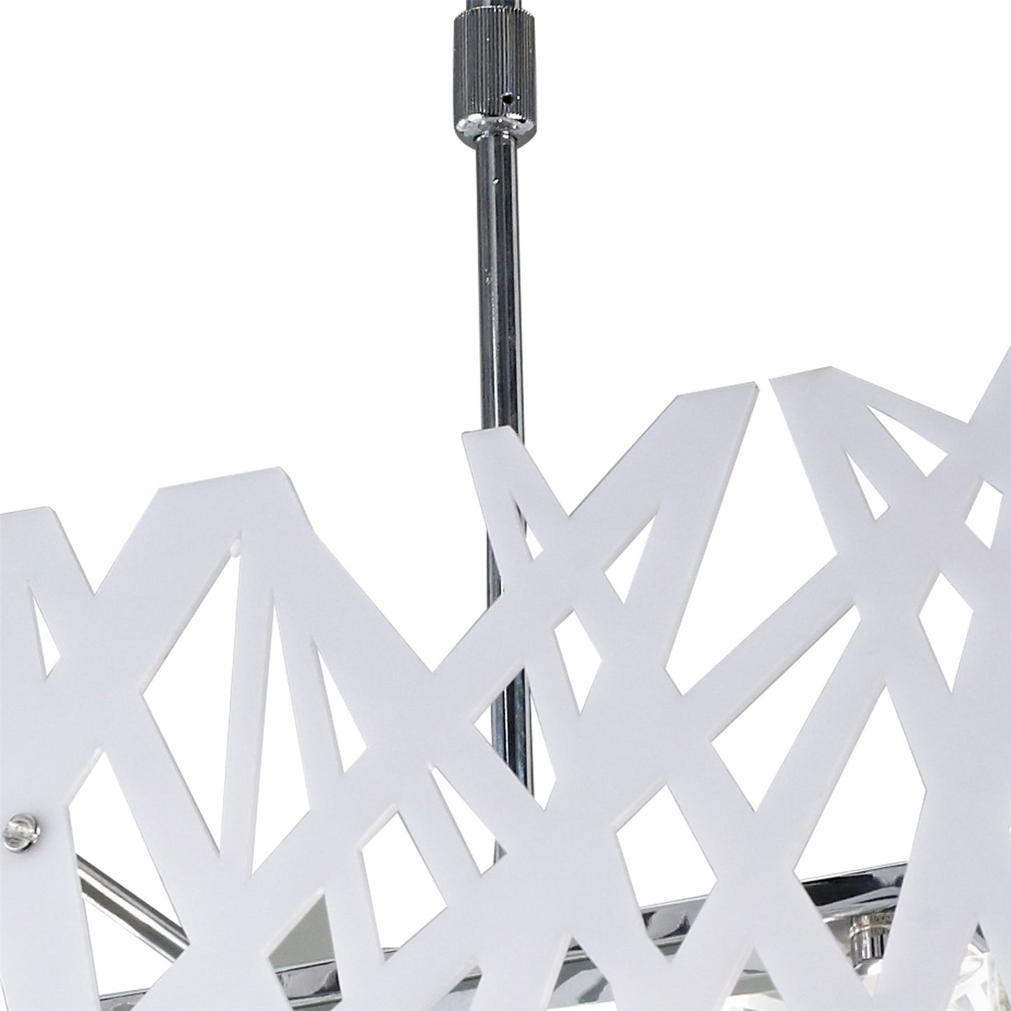 Mantra Tokio Square Telescopic 6 Light G9, Gloss White/Polished Chrome