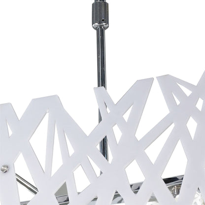 Mantra Tokio Square Telescopic 6 Light G9, Gloss White/Polished Chrome