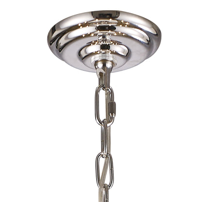 Diyas Elena 70cm  8 Light E14 Polished Chrome/Crystal Ceiling Pendant Light Fitting