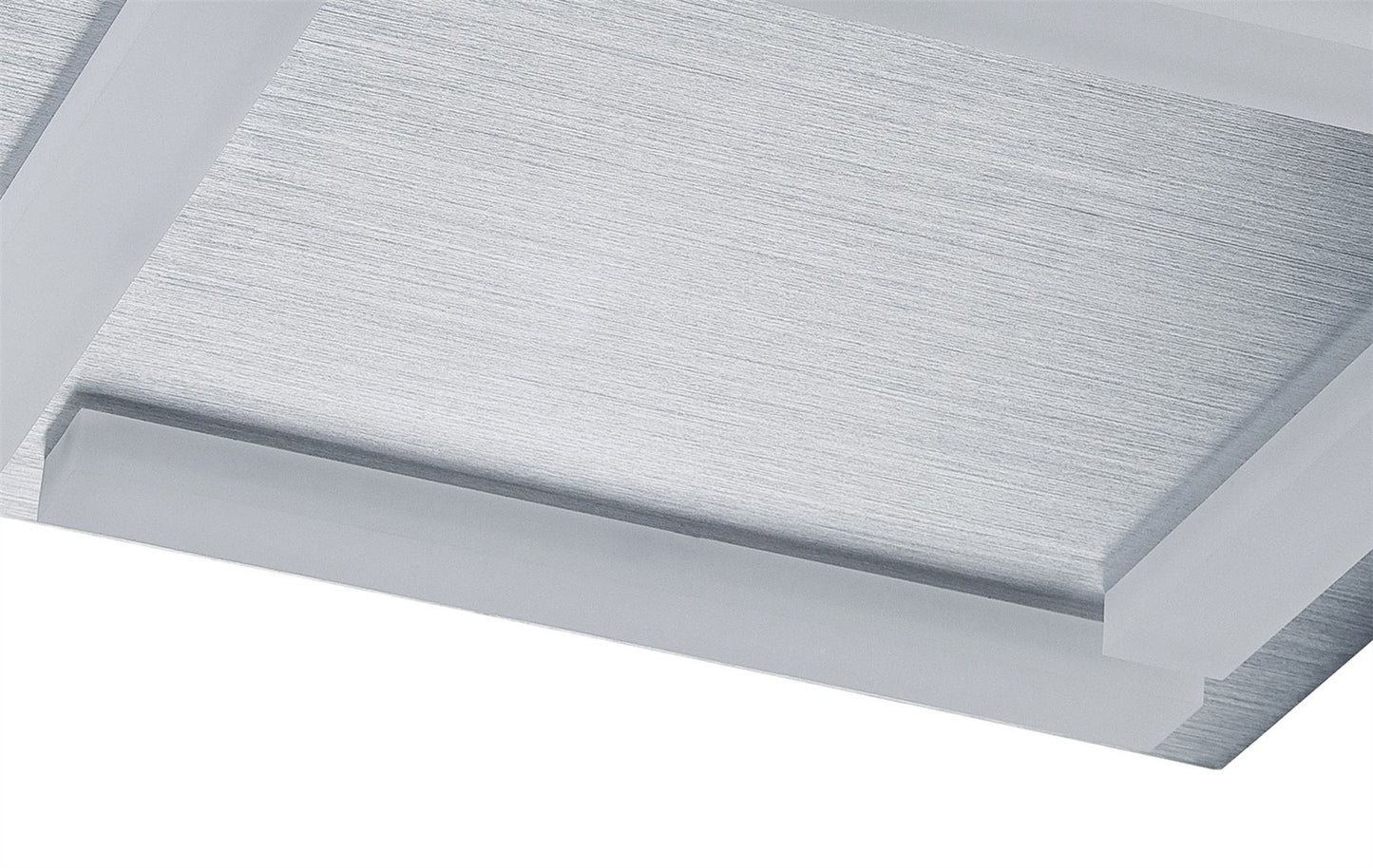 Mantra Fusion Verona Square Ceiling 4 Light 20W LED 3000K, 1800lm, Satin Aluminium/Frosted Acrylic, 3yrs Warranty