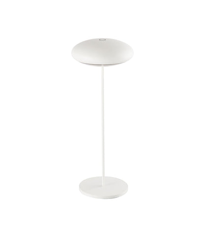 Mantra Fusion Klappen Cordless Klappen Rechargeable Battery Operated Table Lamp with USB Cable, 2.2W LED, 3000K, 188lm, IP54, White, 3yrs Warranty