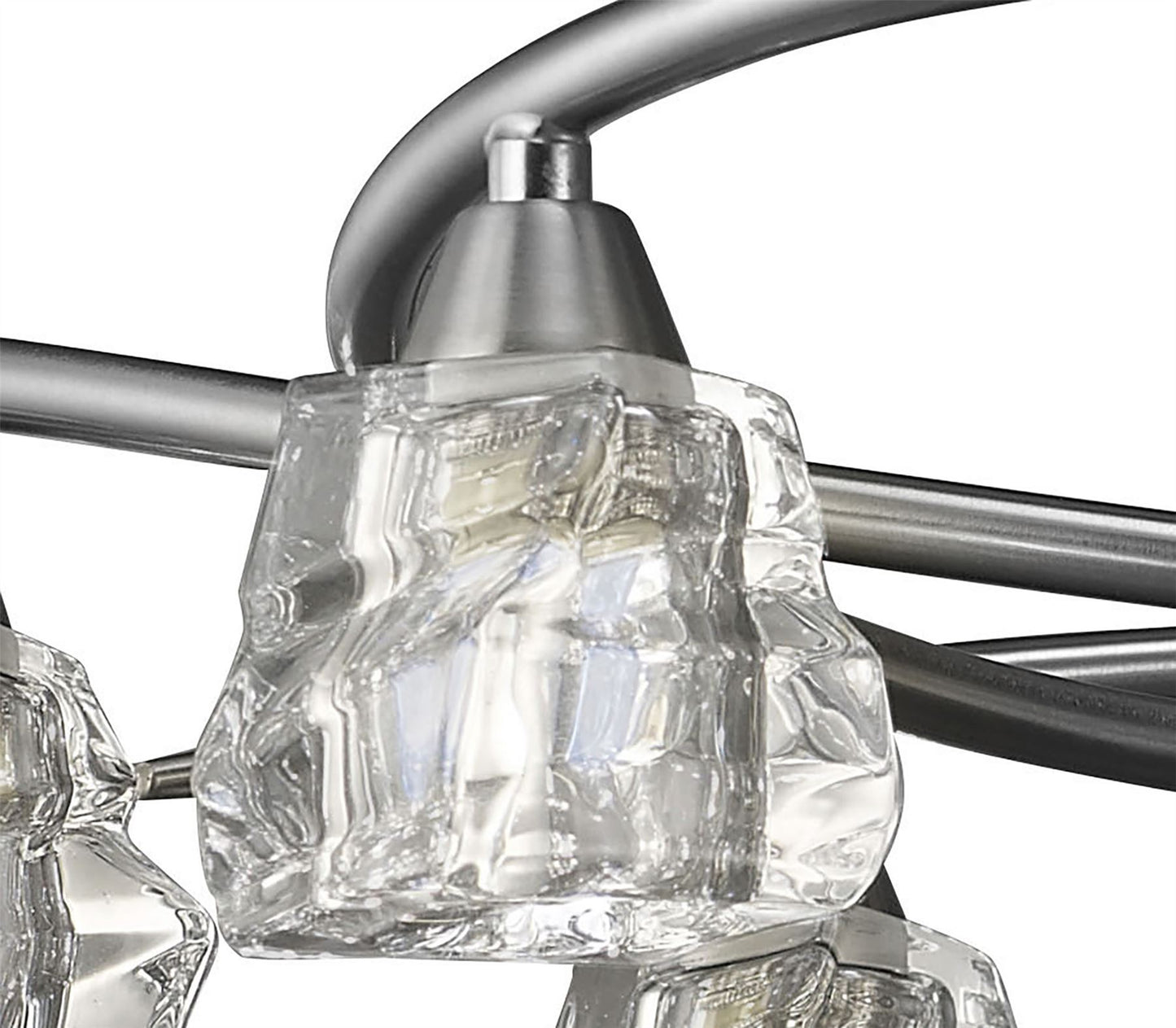 Mantra M3750 Iku Telescopic Semi Flush Convertible 6 Light G9, Satin Nickel